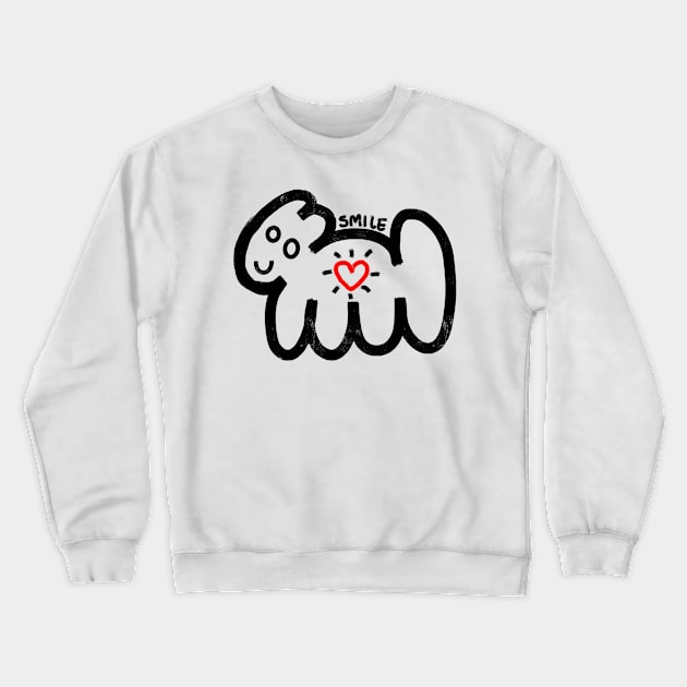 smile Crewneck Sweatshirt by Angel Rivas